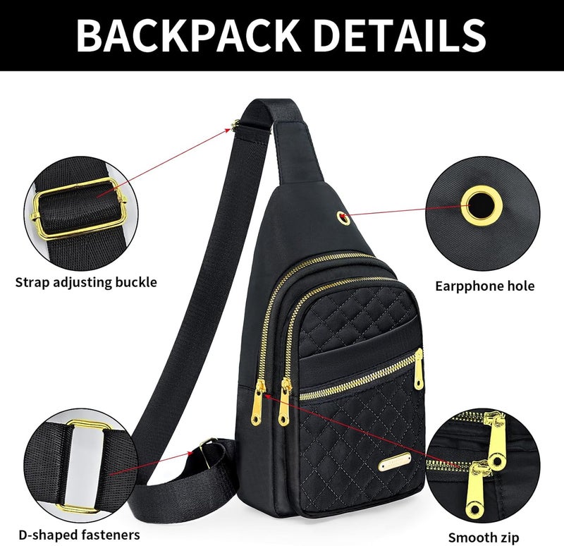 Aisijimo Store Small Sling Bag For Women Men Casual Crossbody Sling Backpack | Small, Casual, Crossbody, Small, Casual, Crossbody - Image 5